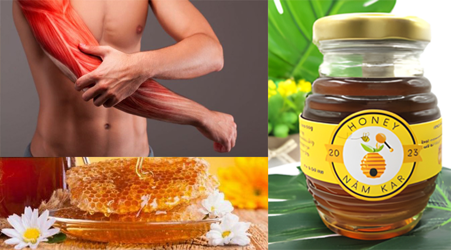 Giảm mệt mỏi cơ bắp mat ong nam kar nongsanxanhnamkar vn